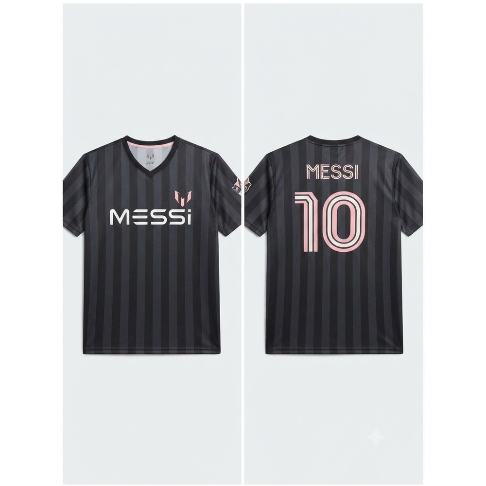 Lionel Messi Soccer Jersey Boys Large 14/16 BlackPink Inter Miami Style Shirt 10